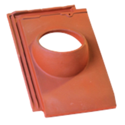 Tuile à douille D. 160mm (conforme vmc) HP10 205.32 Flammé Rustique 034