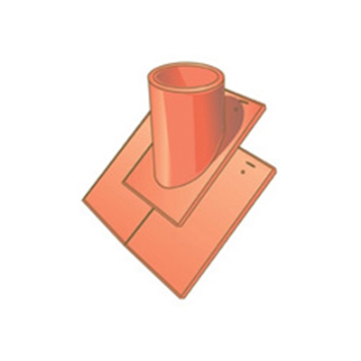 Tuile à douille D. 100mm (3 tuiles) Eminence 62EM Rouge Flammé