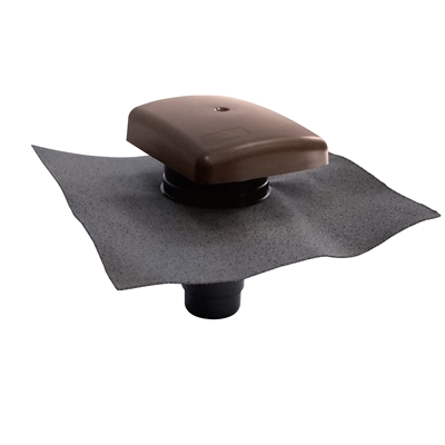 Terminal de ventilation (tuile + adaptateur multidiam) Ubiflu 2 D.100-160mm Brun