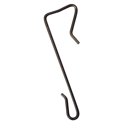 Crochets ardoise inox 17% agrafe droit teinté Grinox D. 2.7 x 90mm boîte de 500 Anthracite