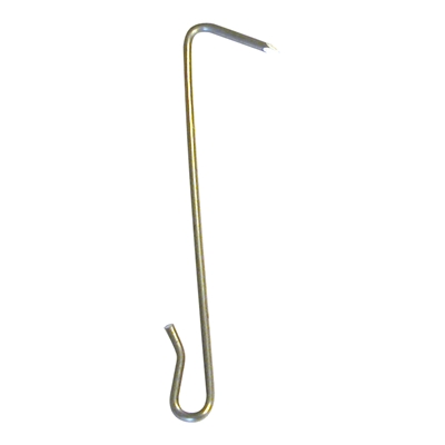 Crochets ardoise inox 17% pointe droit clair D. 2.7 x 90mm boîte de 700 Dimos