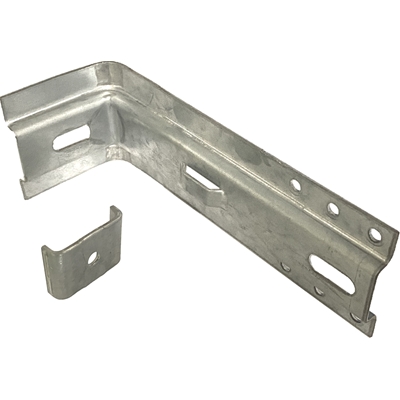 Equerres acier Galva ép. 60 x 60 x 160mm + platine p/ bardage vente au détail