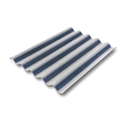 Plaque fibro ciment 5 ondes coins non coupés 92 x 200cm NF Gris Eternit