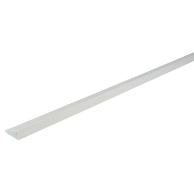 Profilé pvc U finition petit recouvrement Belriv 18 x 20-37mm 4.00ml PFPR4B Blanc