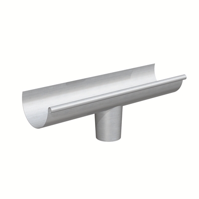 Naissance zinc centrale sortie D. 80mm p/ gouttière dév. 250mm Naturel
