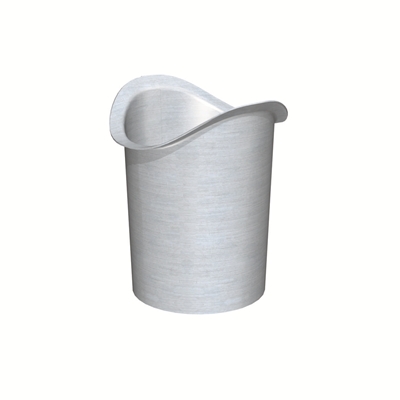 Naissance zinc à souder cylindrique (moignon) sortie D. 100mm Naturel