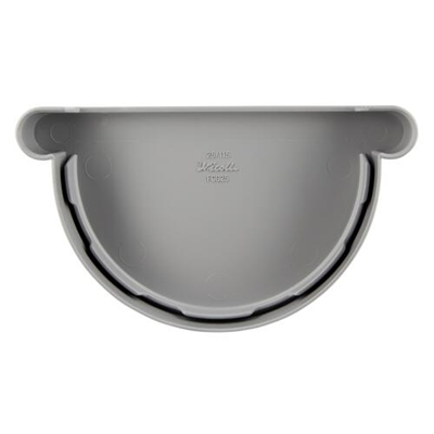 Fond en Techtan d'extremité symétrique p/ gouttière dév. 250mm FCG25 Gris