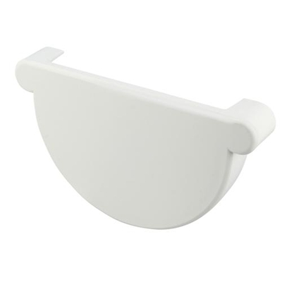 Fond en Techtan d'extremité symétrique p/ gouttière dév. 250mm FCG25B Blanc