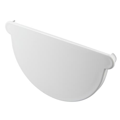 Fond en Techtan d'extremité symétrique p/ naissance de gouttière dév. 250mm FCN25B Blanc