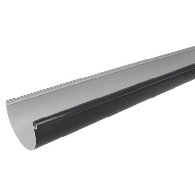 Gouttière en Techtan demi ronde dév. 250mm 4.00ml LG25A Anthracite