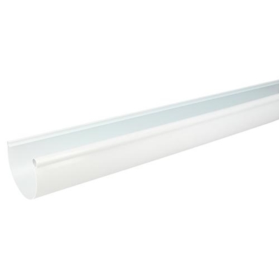 Gouttière en Techtan demi ronde dév. 250mm 4.00ml LG25B Blanc
