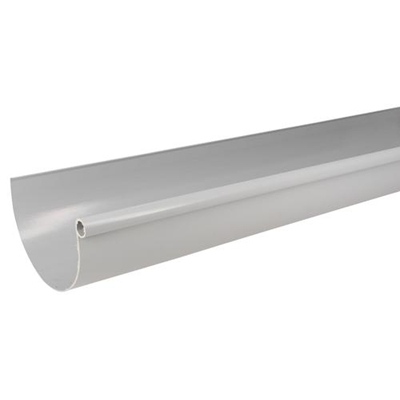Gouttière en Techtan demi ronde dév. 333mm 4.00ml LG33 Gris
