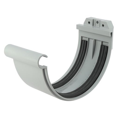 Jonction en Techtan à joint p/ gouttière dév. 333mm JN33 Gris
