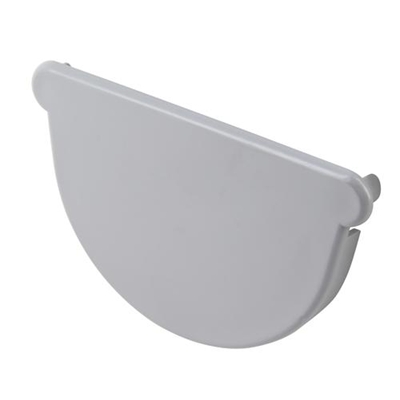 Fond en Techtan d'extremité symétrique p/ naissance de gouttière dév. 160mm FCN16 Gris