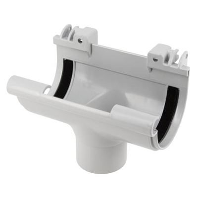 Naissance en Techtan centrale à joints p/ gouttière dév. 160mm NC16 Gris