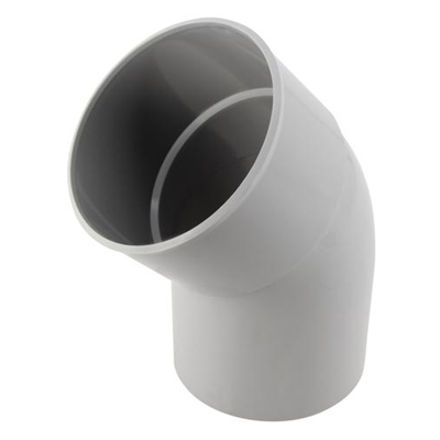 Coude en Techtan p/ descente de gouttière 45° MF D. 100mm CT4GT Gris Clair