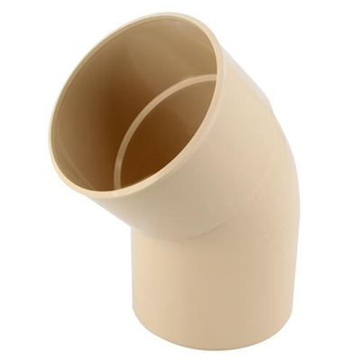 Coude en Techtan p/ descente de gouttière 45° MF D. 100mm CT4GTS Sable