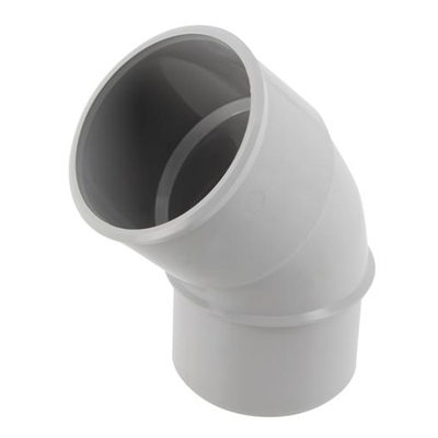 Coude en Techtan p/ descente de gouttière 45° MF D. 50mm CJ4GT Gris Clair