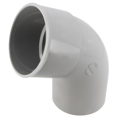 Coude en Techtan p/ descente de gouttière 67°30 MF D. 100mm CT6GT Gris Clair