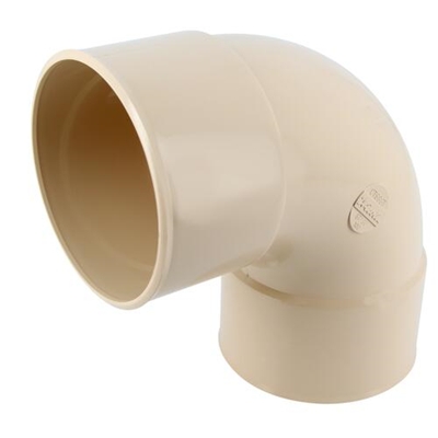 Coude en Techtan p/ descente de gouttière 87°30 FF D. 100mm CT88GTS Sable