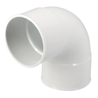 Coude en Techtan p/ descente de gouttière 87°30 FF D. 80mm CR88GTB Blanc