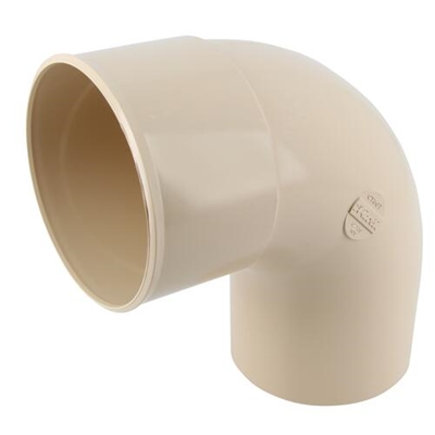 Coude en Techtan p/ descente de gouttière 87°30 MF D. 100mm CT8GTS Sable