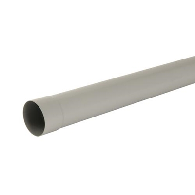 Tube en Techtan de descente de gouttière prémanchonné D. 100mm 4.00ml TD100P Gris