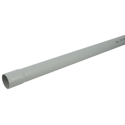 Tube en Techtan de descente de gouttière prémanchonné D. 50mm 2.00ml TD502P Gris