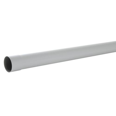 Tube en Techtan de descente de gouttière prémanchonné D. 80mm 4.00ml TD80P Gris