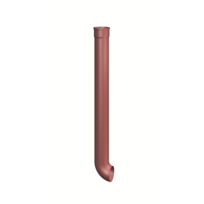 Dauphin fonte coudé D. 100mm 1.00ml peinture d'apprêt Rouge