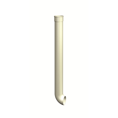 Dauphin fonte coudé D. 100mm 1.00ml peinture d'apprêt Sable-Blanc