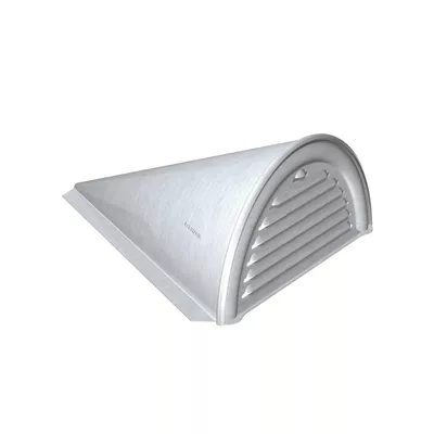Chatière zinc à souder demi-ronde (ventilation 57cm²) Naturel