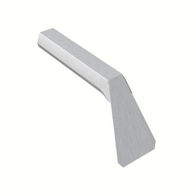 Couvre joint de pied zinc p/ couverture à tasseaux ép. 0.65mm dév. 100mm Naturel