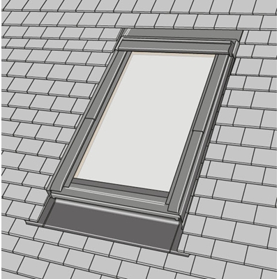 Raccord EDP MK06 p/ tuile plate pose traditionnelle 78 x 118cm Gris Anthracite