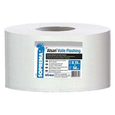 Armature p/ renfort des relevés & angles Alsan Voile Flashing rouleau 0.10 x 50ml