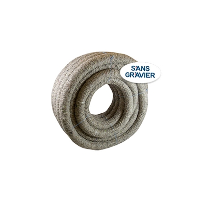 Drain agricole perforé enrobé PP 450µ pose sans gravier Fiberdrain D. 80mm 50ml
