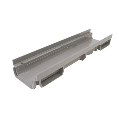 Caniveau pvc Connecto p/ menuiserie à seuil réduit ht. 34 x 130mm ext. 0.50ml CAB773 Gris Clair