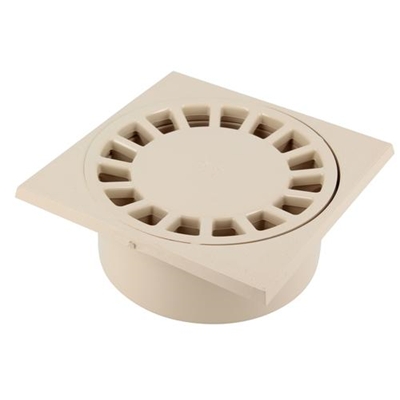 Siphon de cour pvc 150 x 150mm sortie Incorp. vert. D. 40-50-63mm SC456S Sable