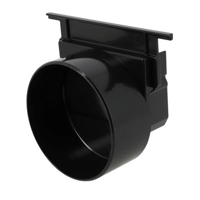 Fond de naissance d'extrémité PP p/ caniveau Connecto sortie D. 100mm NAT178 Noir