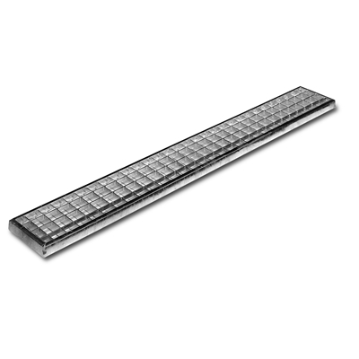 Grille caillebotis B125 pour caniveau SM100 en 1.00ml