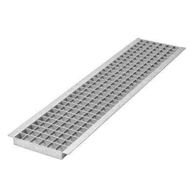 Grille caillebotis acier B125 p/ caniveau Draineco 200 1.00ml
