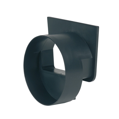 Obturateur PEHD avec sortie D. 100mm p/ caniveau Drainyl Eco