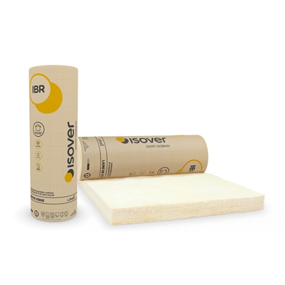 Laine de verre rouleau IBR + kraft ép. 160mm 120cm x 5.50ml R=4.00m² K/W
