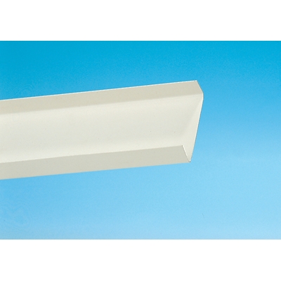 Profilé U plastique p/ carreau de plâtre 100mm aile 25mm 3.00ml Semin