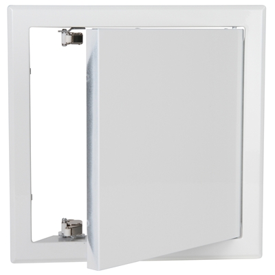 Trappe de visite 20 x 20cm métallique laquée Blanc système push-pull