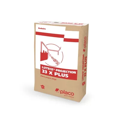Plâtre allégé à projeter Lutèce Projection 33XPlus sac 33kg