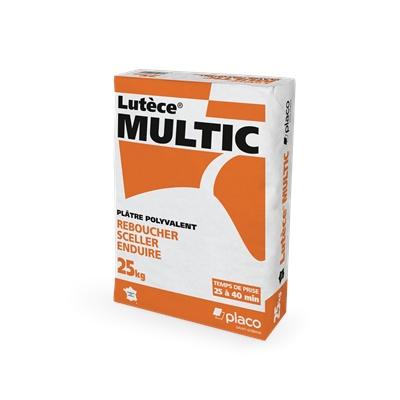 Plâtre manuel polyvalent p/ petits travaux Lutèce Multic sac 25kg