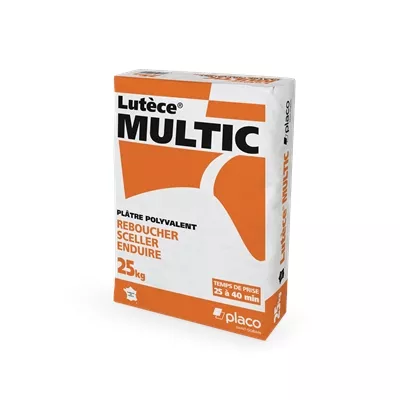 Plâtre manuel polyvalent p/ petits travaux Lutèce Multic sac 25kg