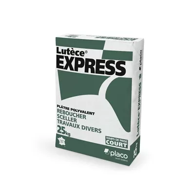 Plâtre manuel polyvalent p/ petits travaux Lutèce Express sac 25kg