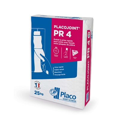 Enduit joint poudre Placojoint PR4 utilisation 4h sac 25kg